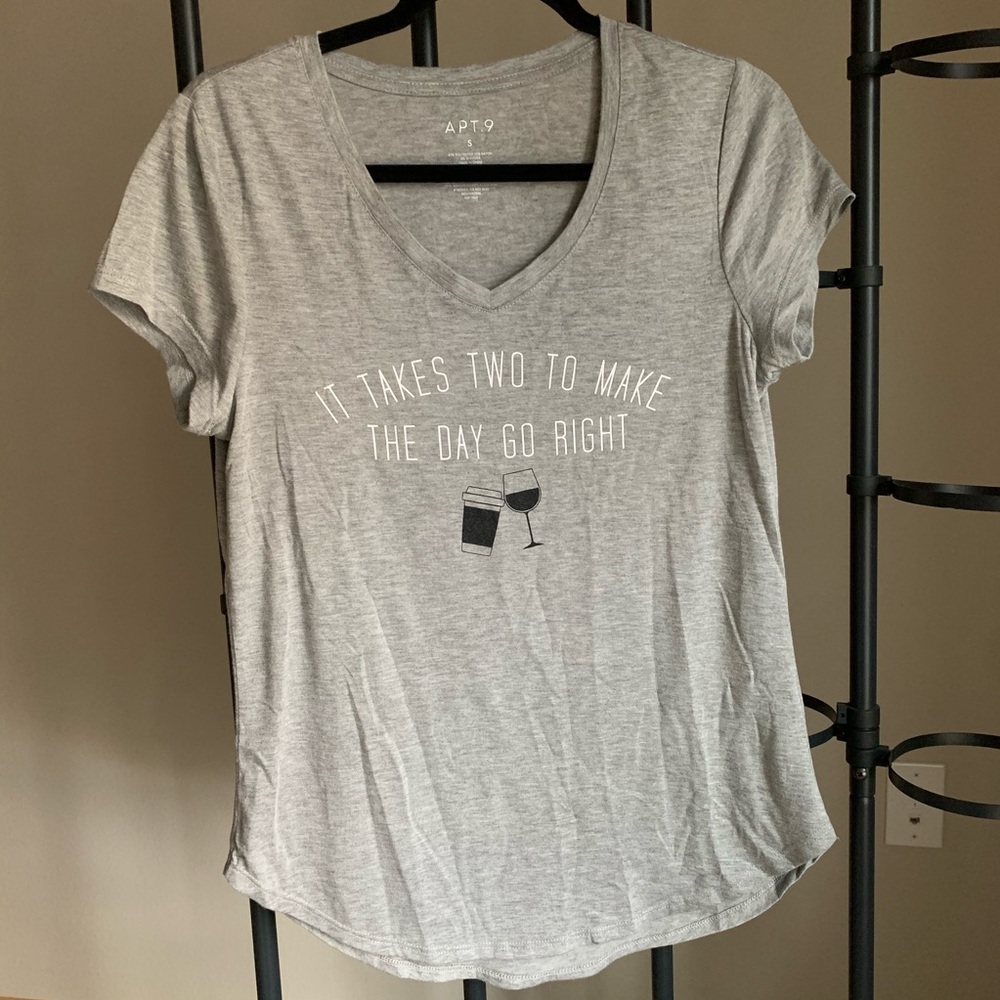 graphic v neck
